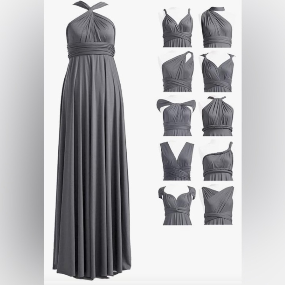 Convertible  Elegant Maxi Dress - Picture 3 of 11